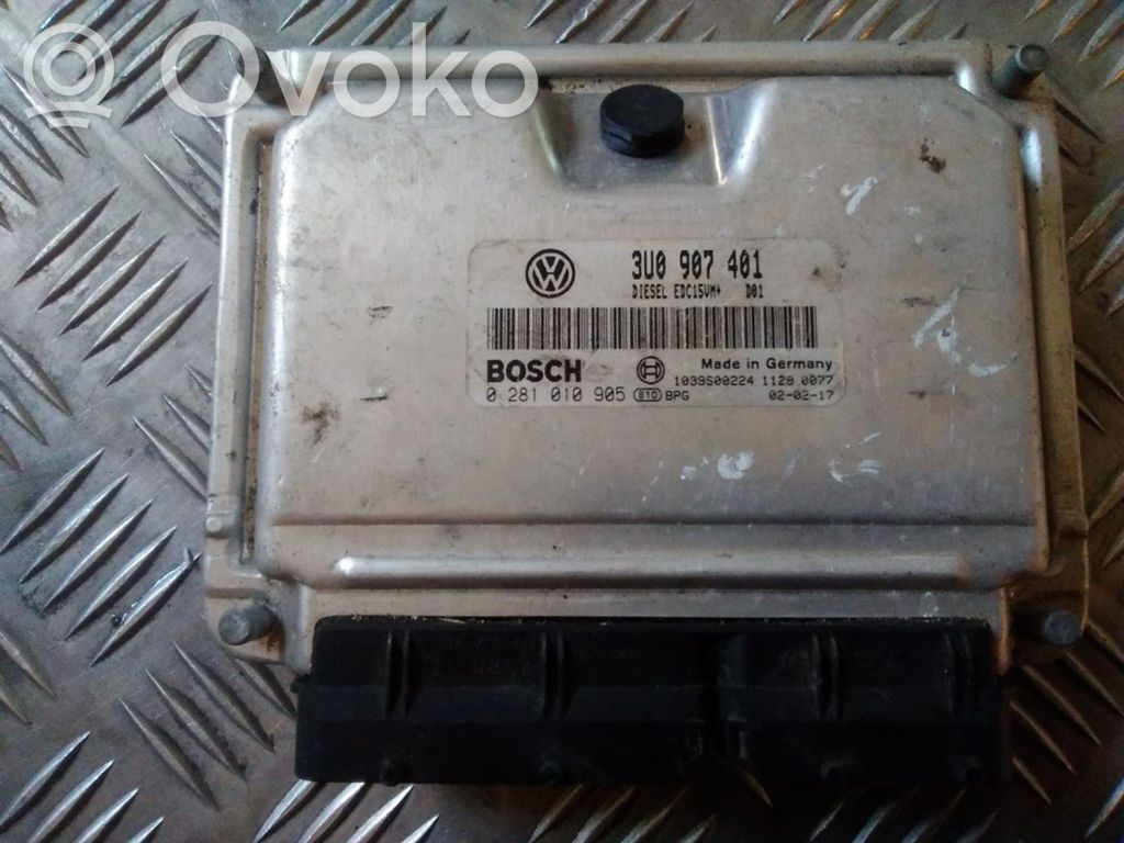 Skoda Superb B5 (3U) Sterownik / Moduł ECU 