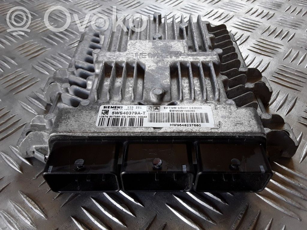 Engine control unit/module   5WS40379A,HW9648237680,SW9658198080