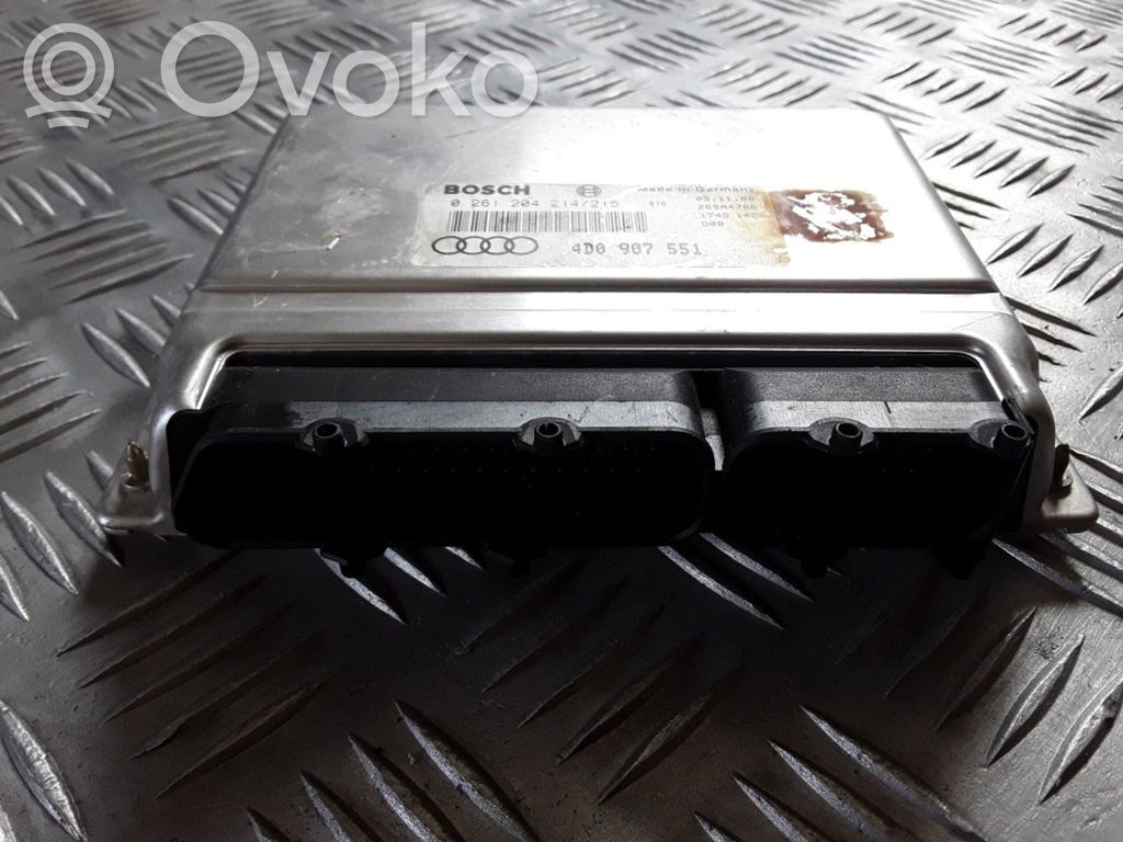 Engine control unit/module   4D0907551,0261204214,26SA4766