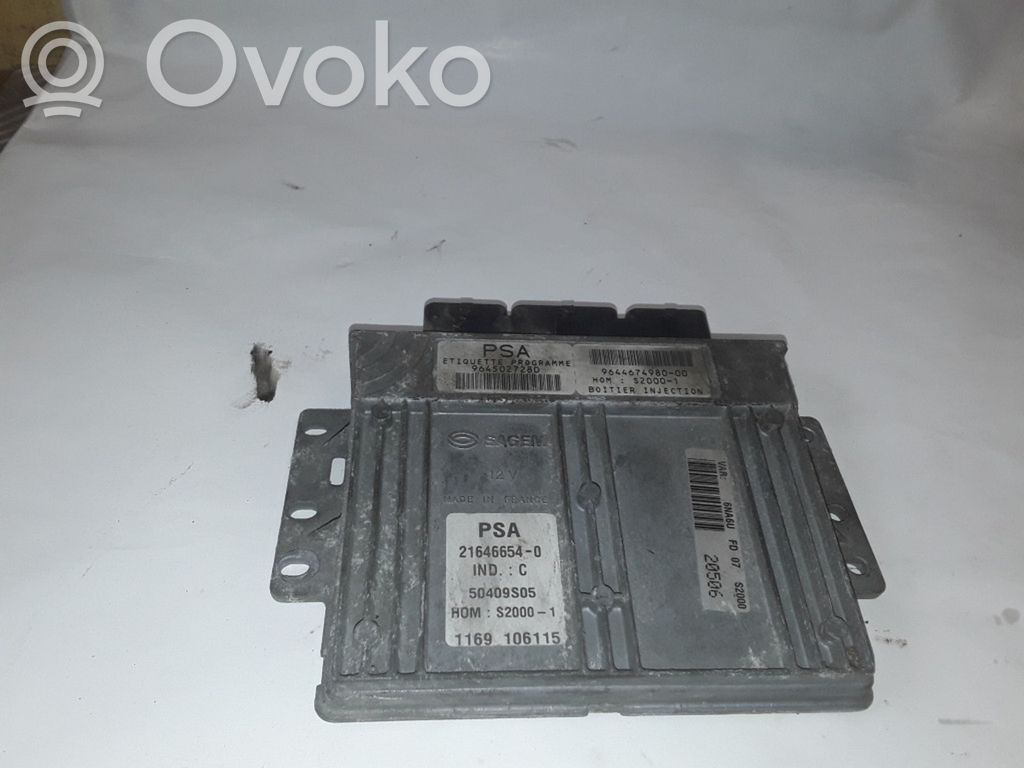 Citroen Xsara Picasso Engine control unit/module 
