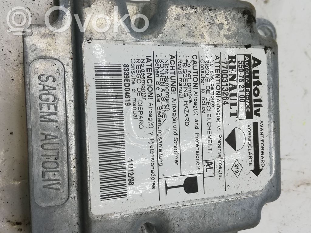 Opel Movano A Airbag control unit/module 