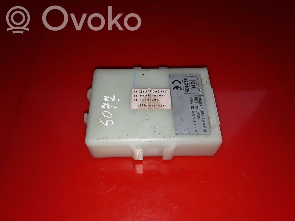 Other control units/modules   88035AE071,CV98N00001,1L19072K