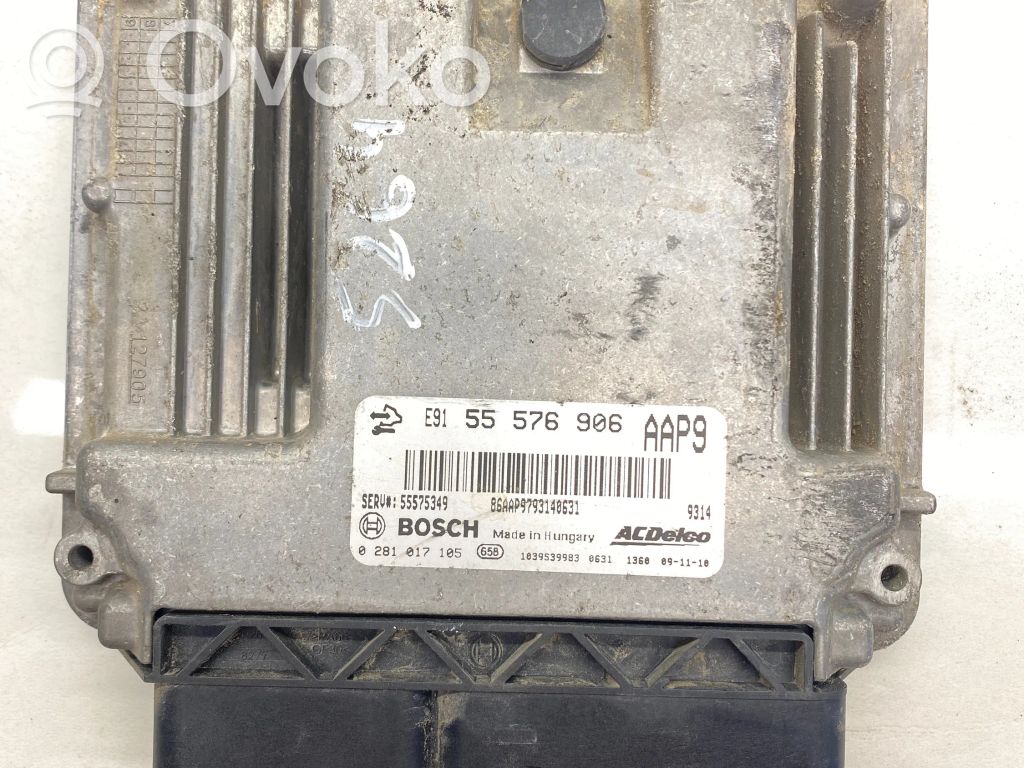 Engine control unit/module   55575349,E9155576906,0281017105,86AAP9793140631,AAP9