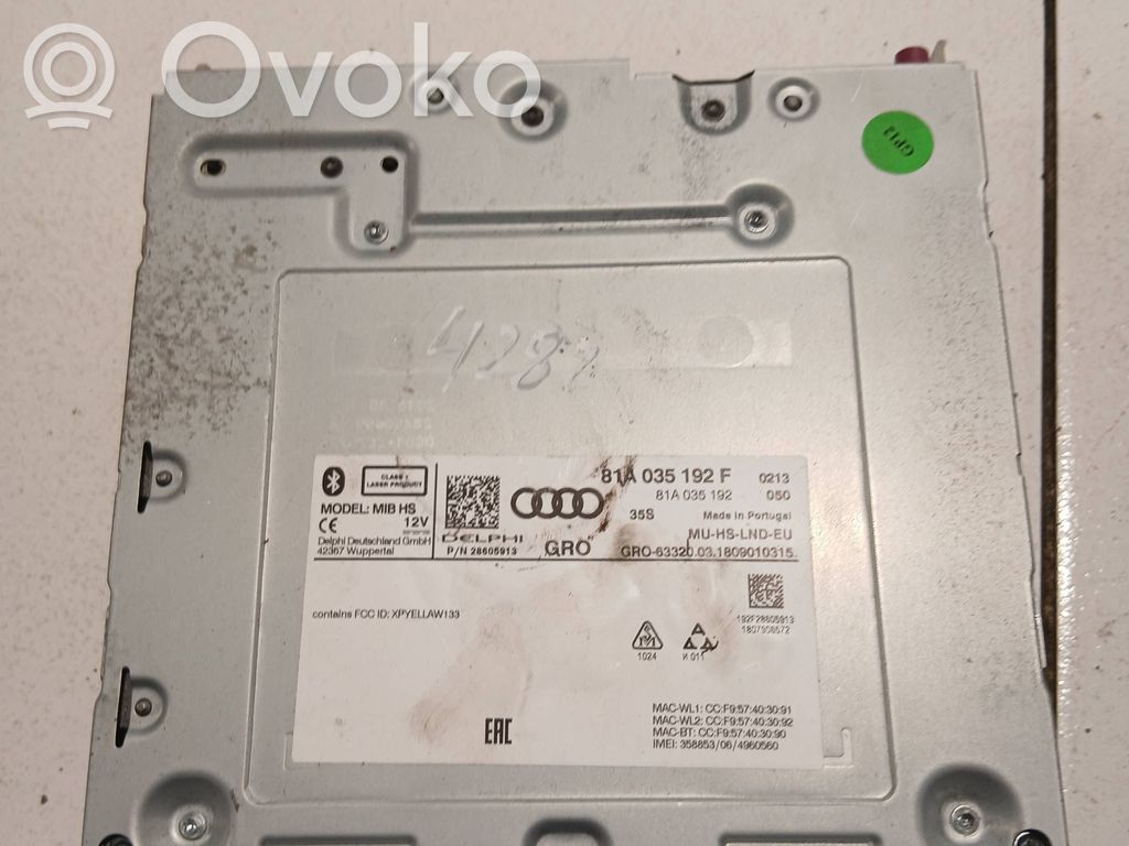Audi A3 S3 8V Navigation unit CD/DVD player 