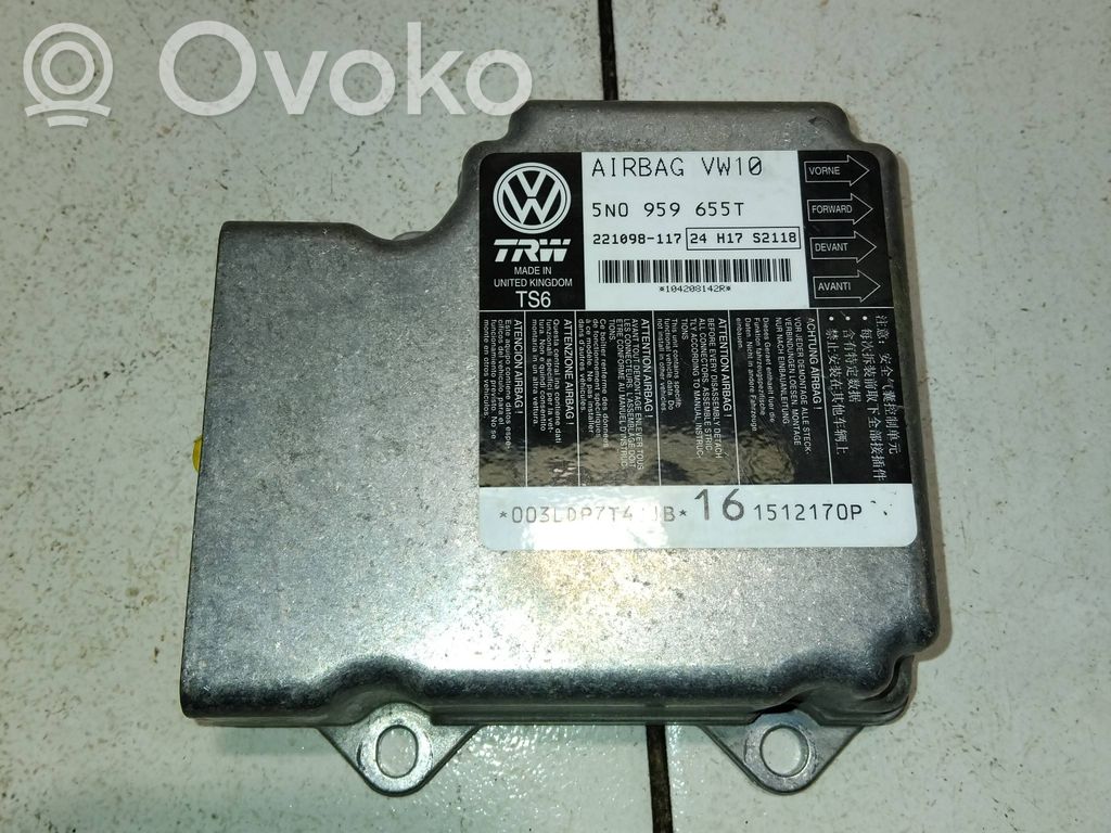 Sterownik / Moduł Airbag   5N0959655T,221098117,1512170P,003LDP7T4JJB