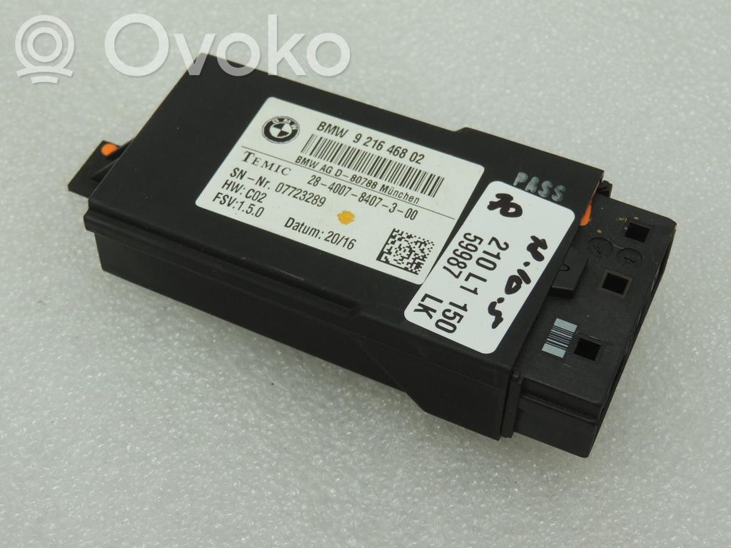 BMW 3 F30 F35 F31 Modul comandă scaune 