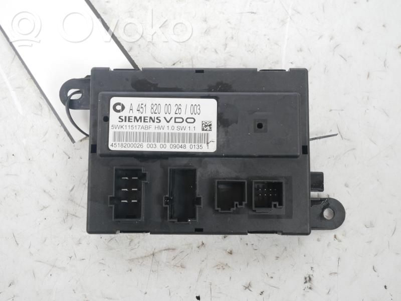 Smart ForTwo II Door central lock control unit/module 