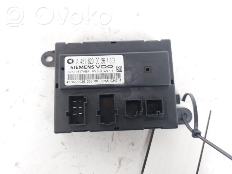 Smart ForTwo II Door central lock control unit/module 