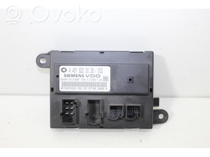 Smart ForTwo II Door central lock control unit/module 