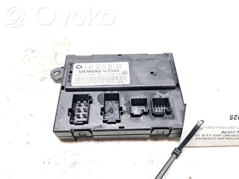 Smart ForTwo II Centralina/modulo chiusura centralizzata portiere 