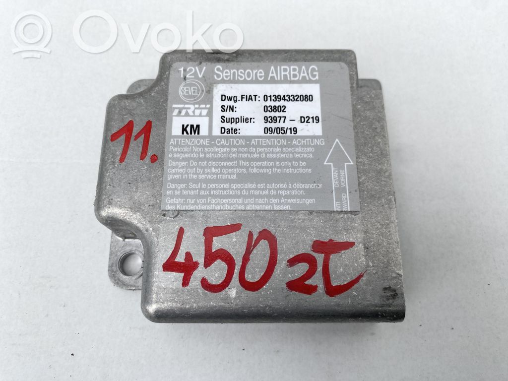 Citroen Jumper Unitate/modul de comandă airbaguri 