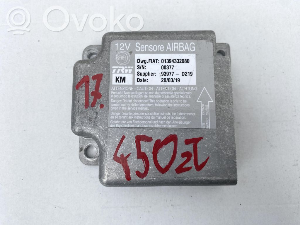 Citroen Jumper Unitate/modul de comandă airbaguri 