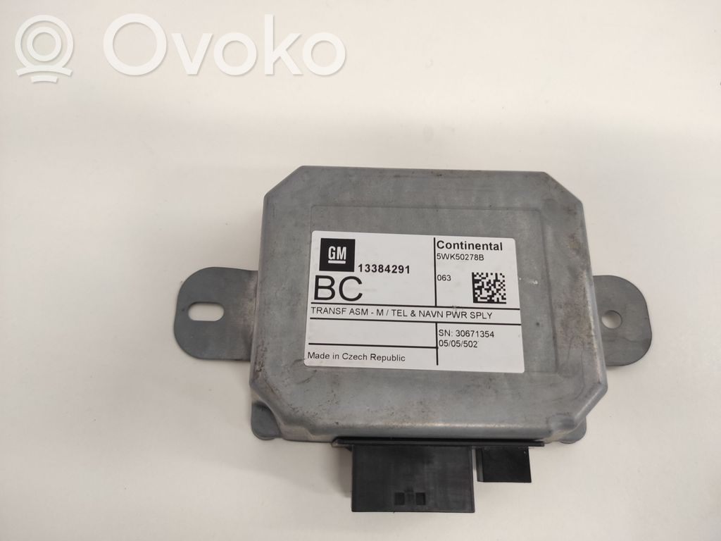 Opel Astra J GPS navigation control unit/module 