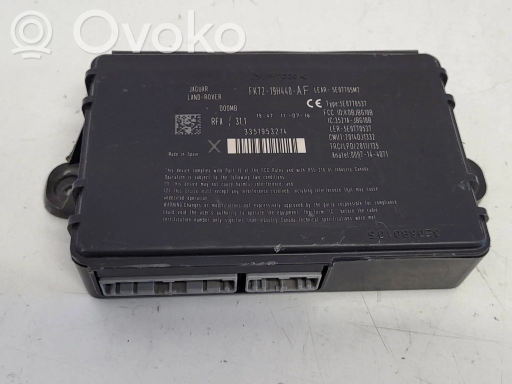 Jaguar XE Other control units/modules 
