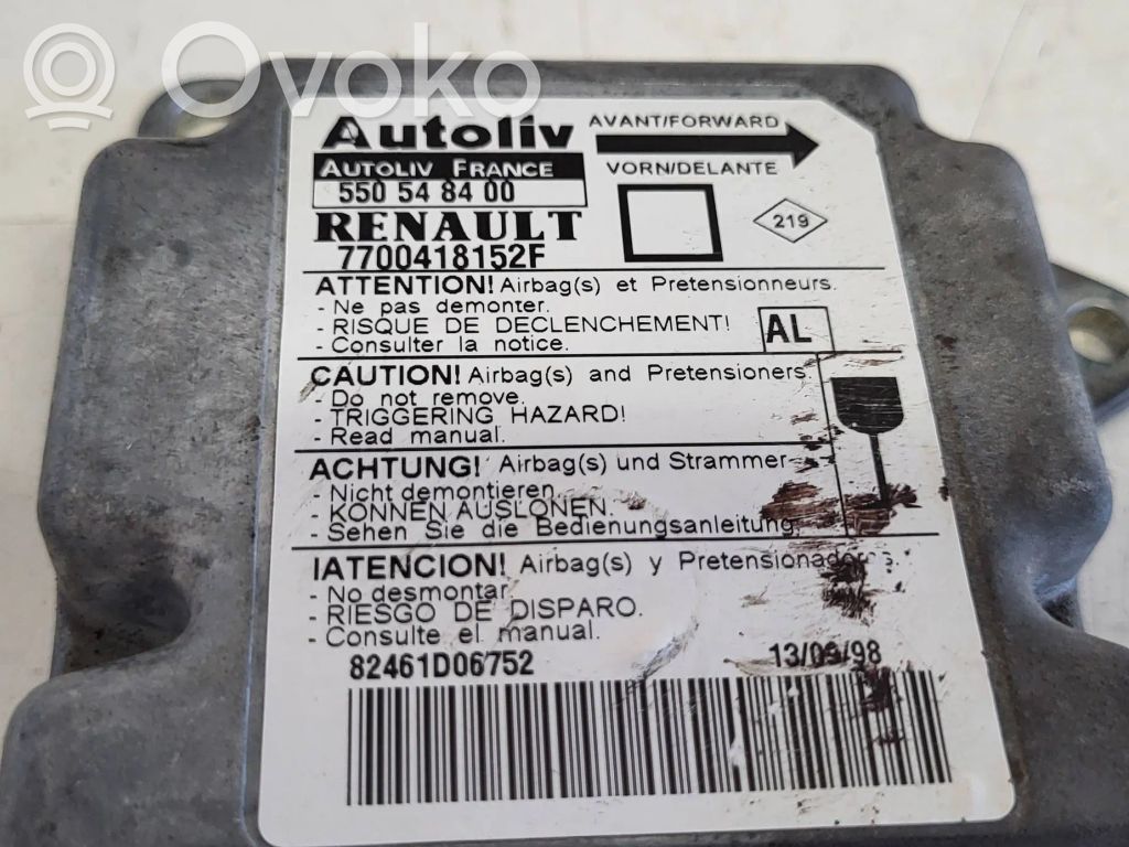 Renault Megane I Airbag control unit/module 