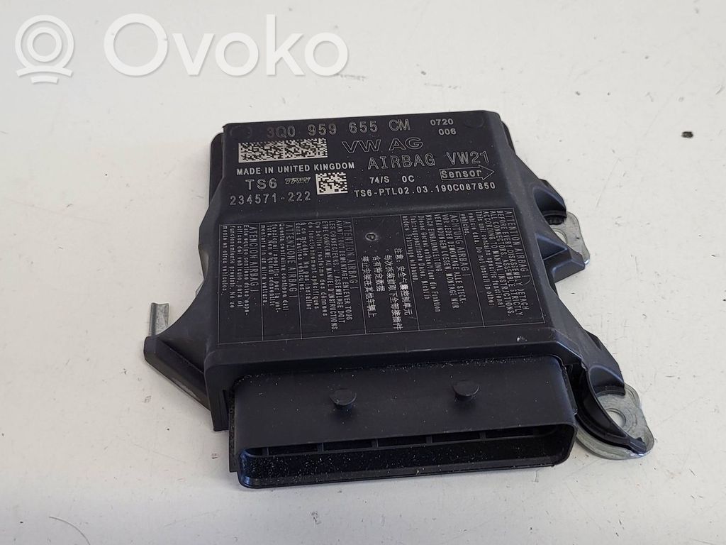 Sterownik / Moduł Airbag   3Q0959655CM,234571222,19CC087850,ATBBAGWW21