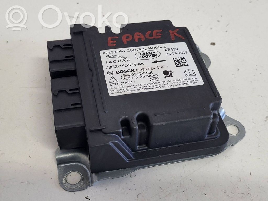 Airbag control unit/module   J9C314D374AK,7B40031249AK,0285014874
