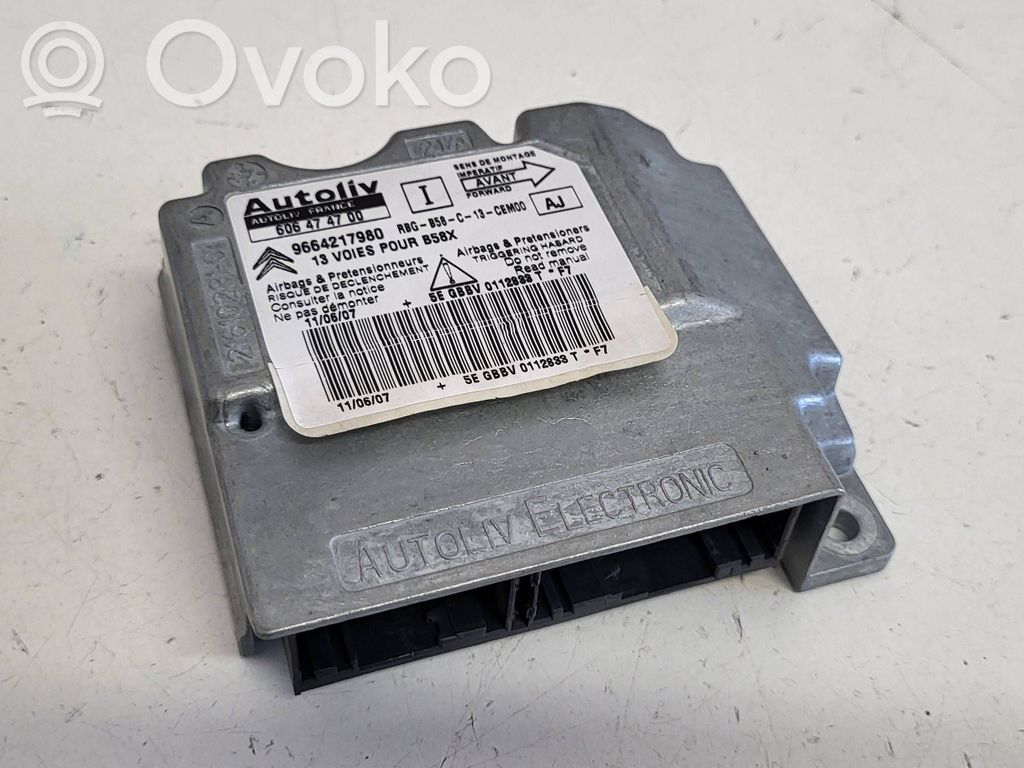 Citroen C4 I Picasso Airbag control unit/module 