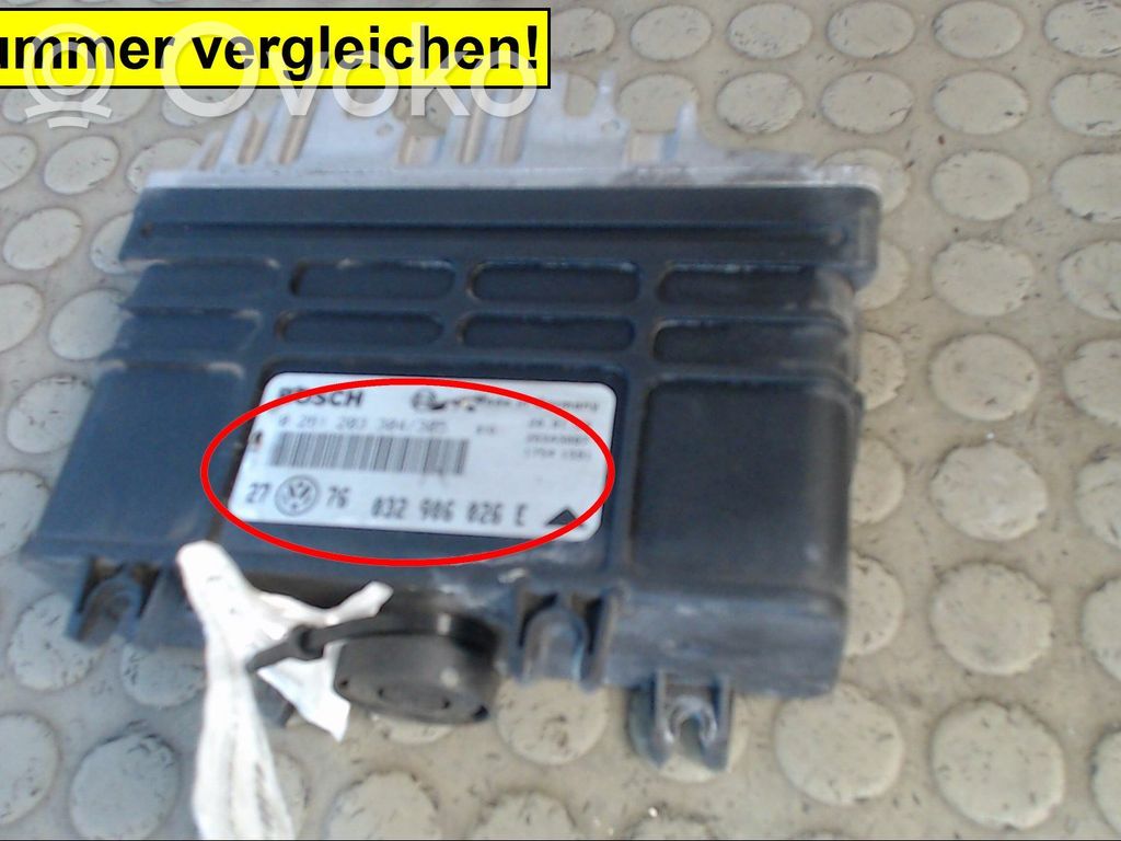 Unidad de control/módulo del motor   032906026E,0261203304