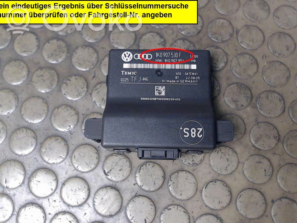 Volkswagen Touran I Unidad de control/módulo del control de crucero 