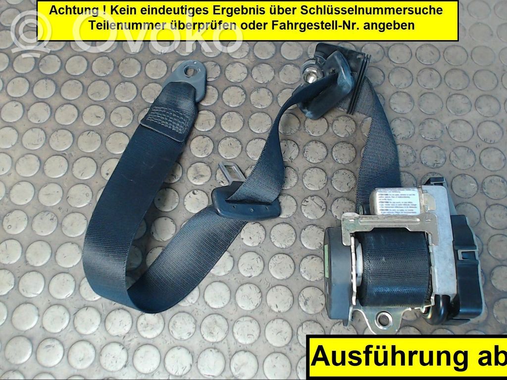 Ceinture de sécurité avant   NICHTZUTREFFEND
