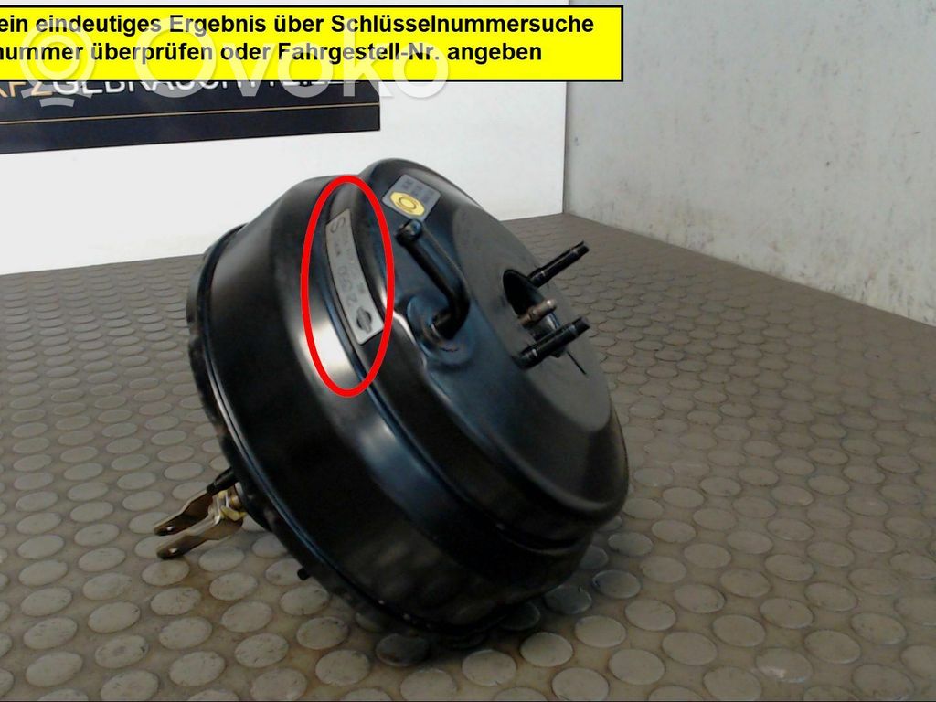 Wspomaganie hamulca   472102N300,2N350,86201205,M195T9322S,NICHTZUTREFFEND