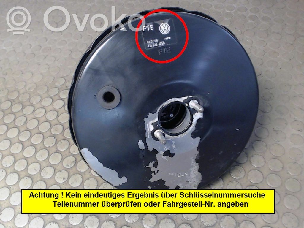 Volkswagen New Beetle Wspomaganie hamulca 