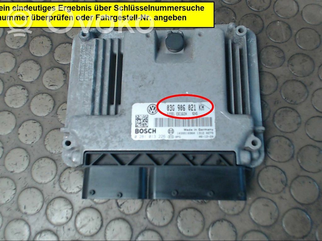 Unitate/modul de control motor   03G906021KH,0281013226