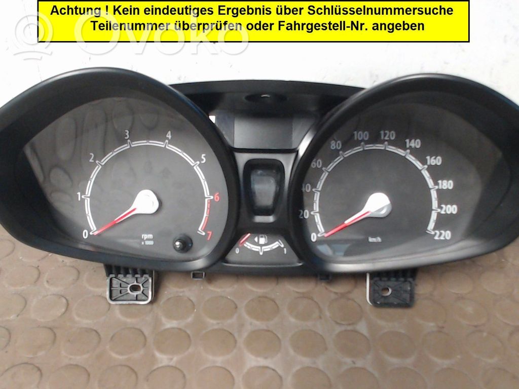 Ford Fiesta Mască ceasuri bord 