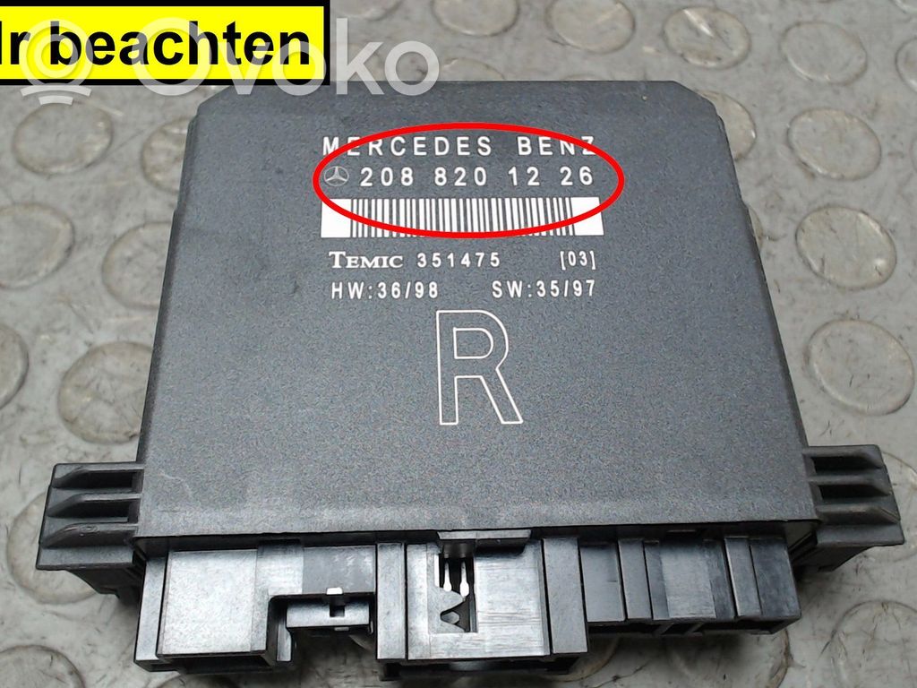 Mercedes-Benz C W202 Maniglia interna per portiera anteriore 