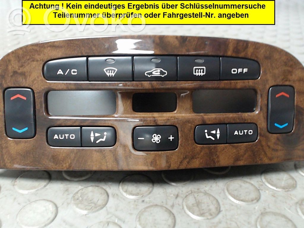 Peugeot 607 Centralina del climatizzatore 