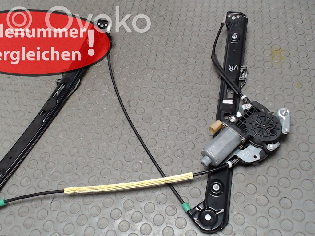 BMW 3 E46 Meccanismo di sollevamento del finestrino anteriore senza motorino