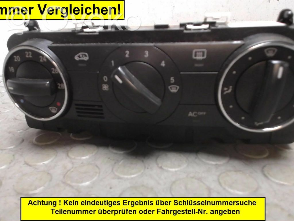 Mercedes-Benz A W169 Panel klimatyzacji 