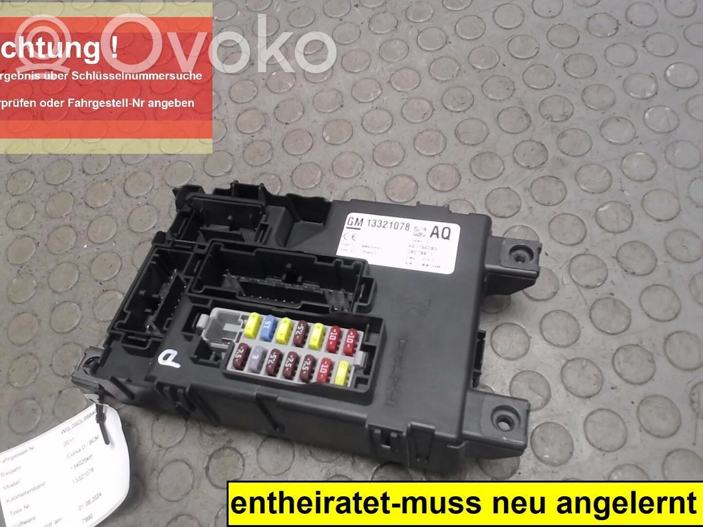 Opel Corsa D Other control units/modules 