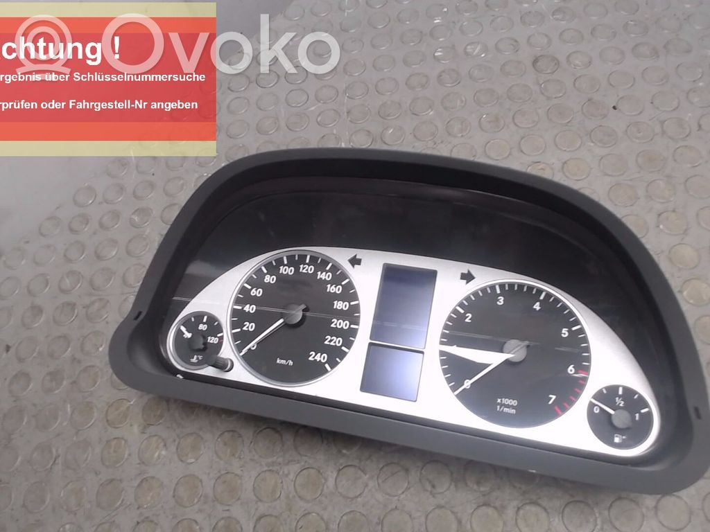 Mercedes-Benz B W245 Mască ceasuri bord