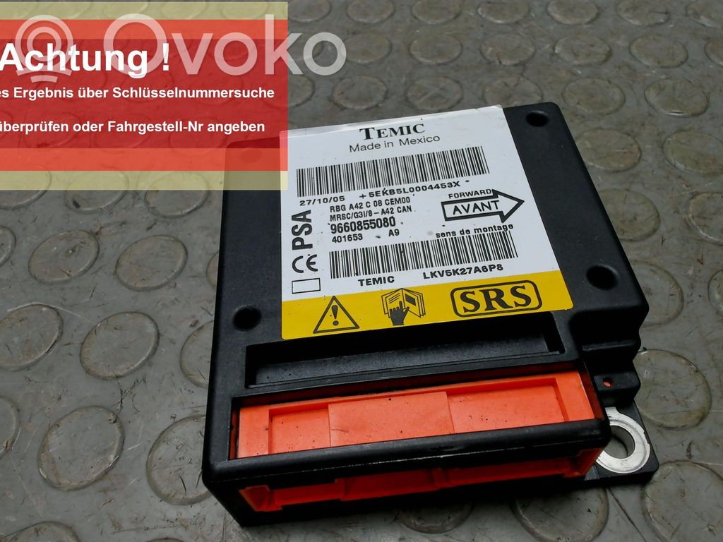 Citroen C3 Airbag control unit/module 