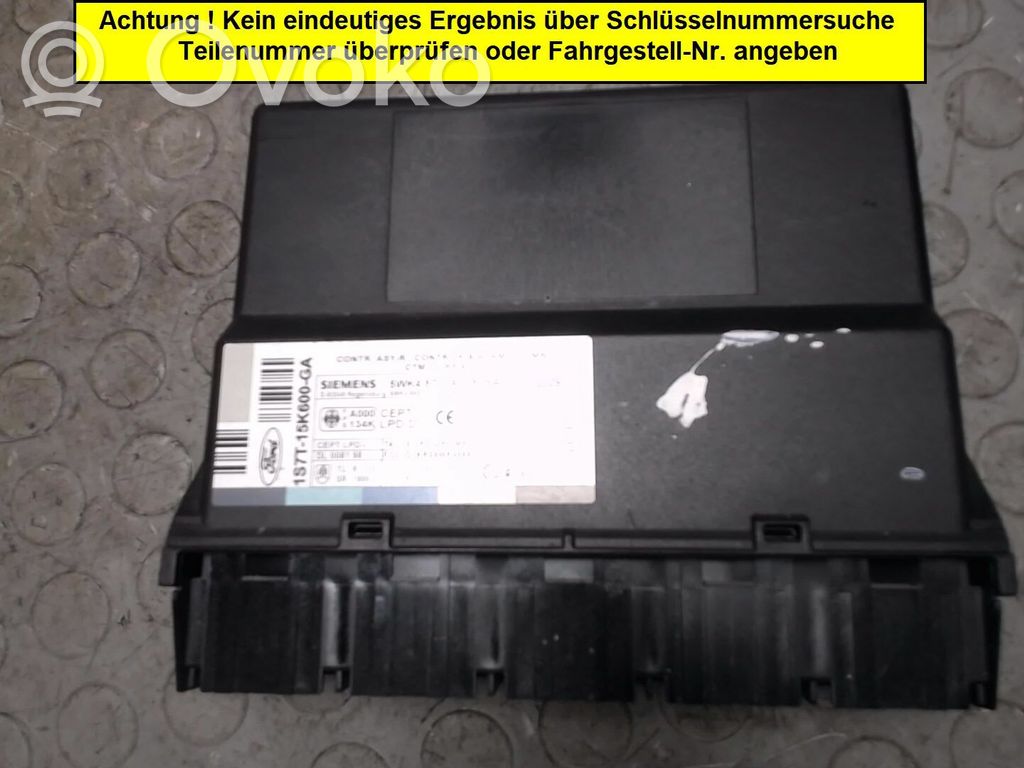 Ford Mondeo Mk III Cruise control unit/module 