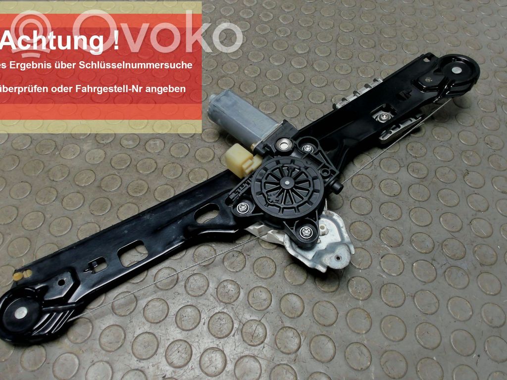 Mercedes-Benz C W203 Mechanizm podnoszenia szyby tylnej bez silnika 