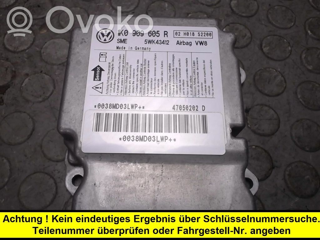 Module de contrôle airbag   0000