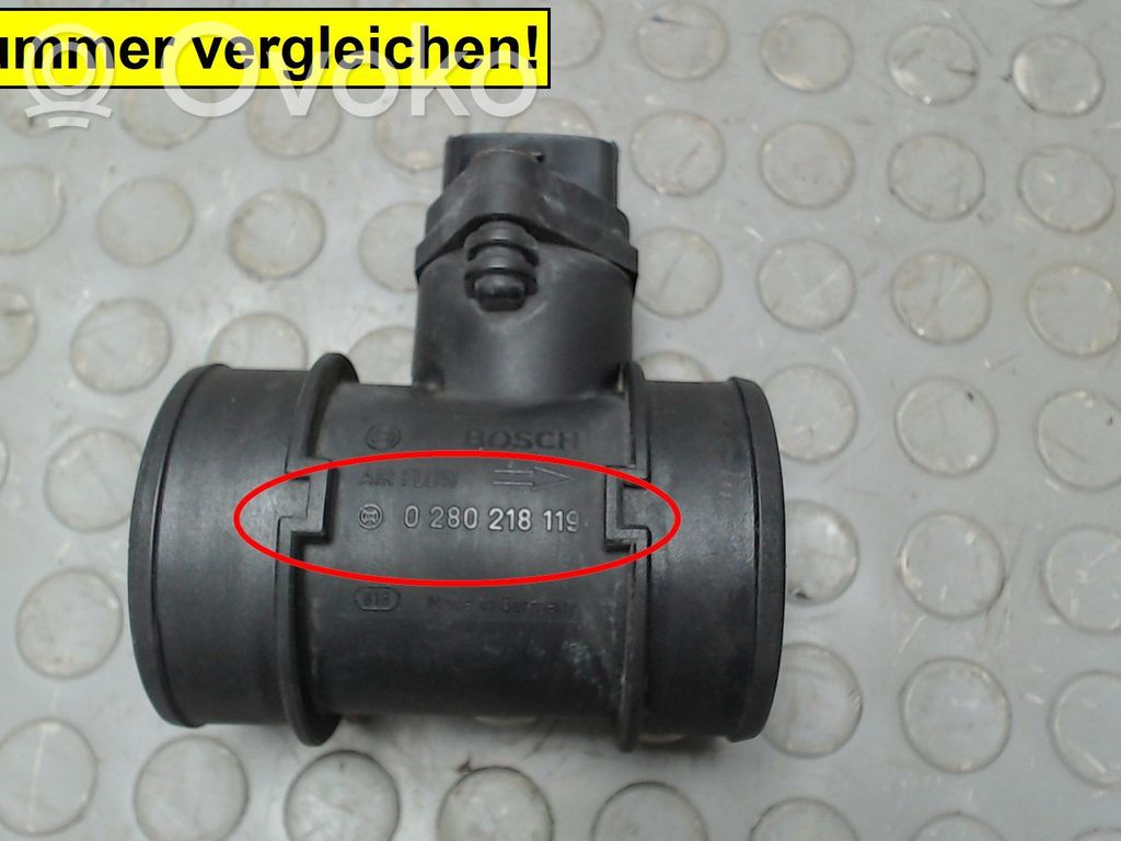 Opel Meriva A Misuratore di portata d'aria 