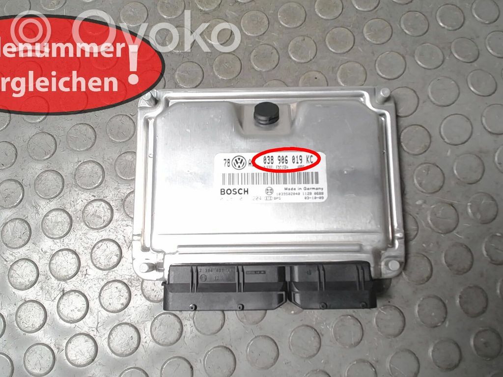 Volkswagen PASSAT B5.5 Unitate/modul de control motor 