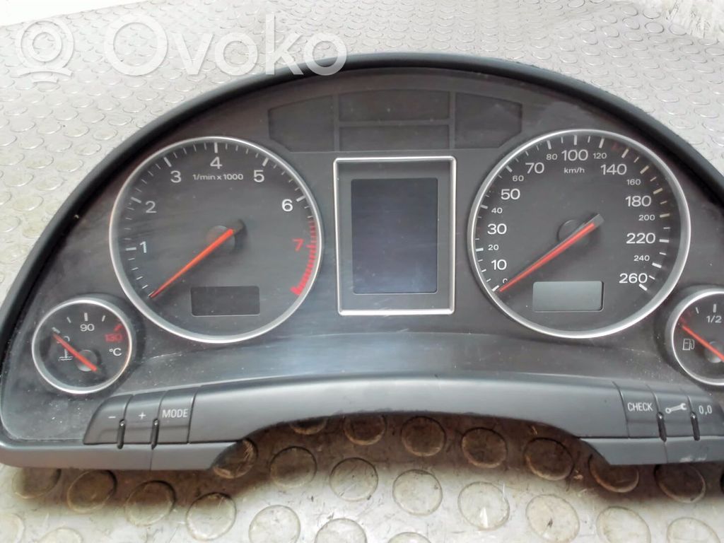 Audi A4 S4 B6 8E 8H Mască ceasuri bord 