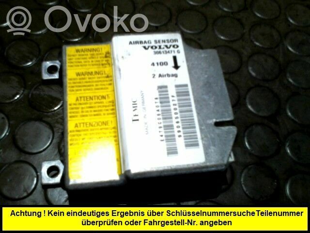 Volvo S40, V40 Centralina/modulo airbag 