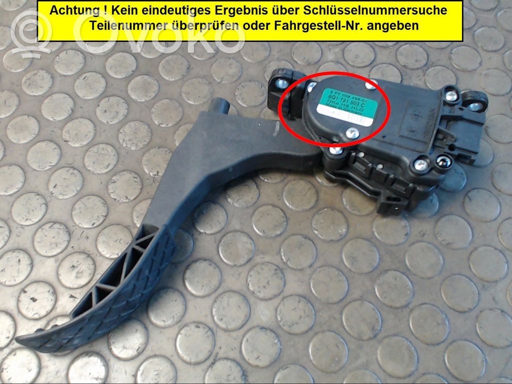 Volkswagen Polo IV 9N3 Pedał gazu / przyspieszenia 