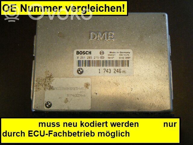 BMW 3 E36 Unidad de control/módulo del motor 