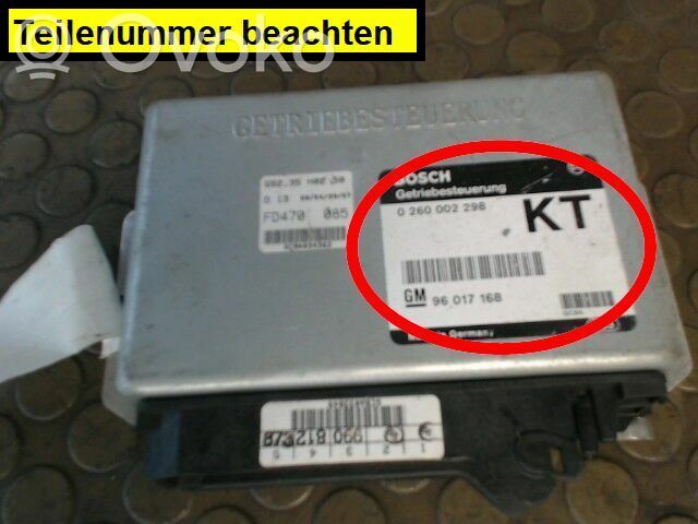 Gearbox control unit/module   96017168,01237636
