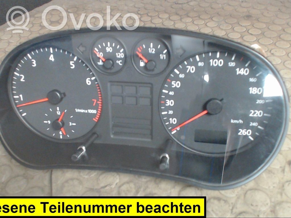 Audi A3 S3 8L Tachometer 