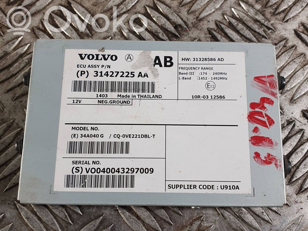 Antenna control unit   31427225AA,31427225,CQ0VE221DBLT,V0040043297009