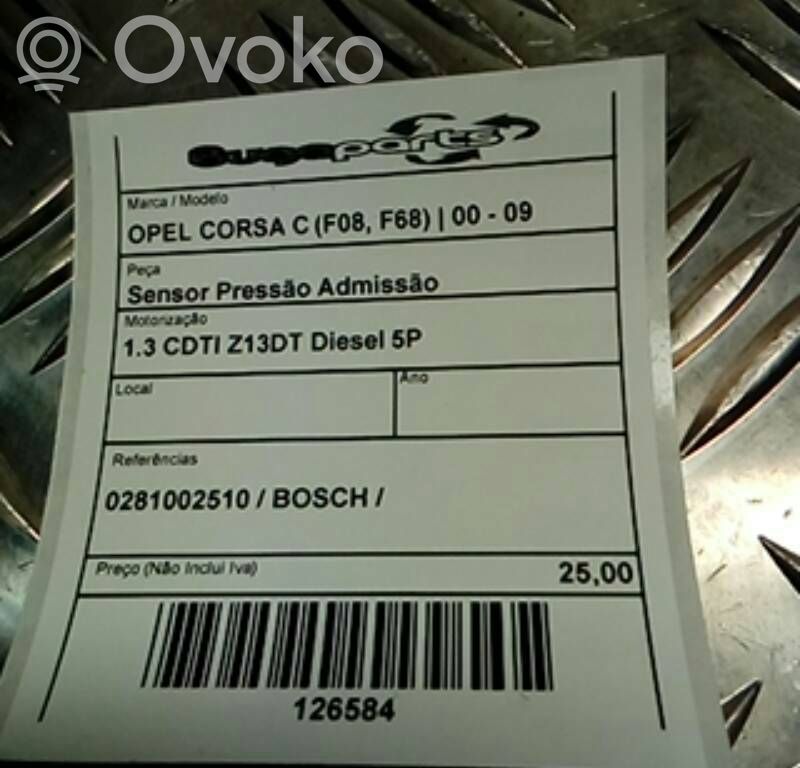 Oro slėgio daviklis   0281002510,BOSCH