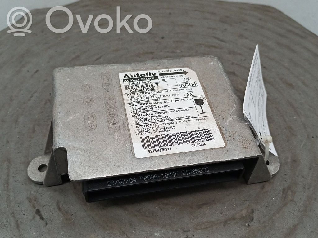 Airbag control unit/module   8200367444,604289600